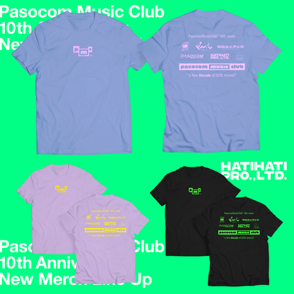 PMC 10th Logo Archive T-SHIRT  (Sax Blue , Light Purple , Black)
