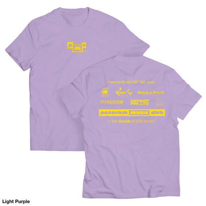 PMC 10th Logo Archive T-SHIRT  (Sax Blue , Light Purple , Black)