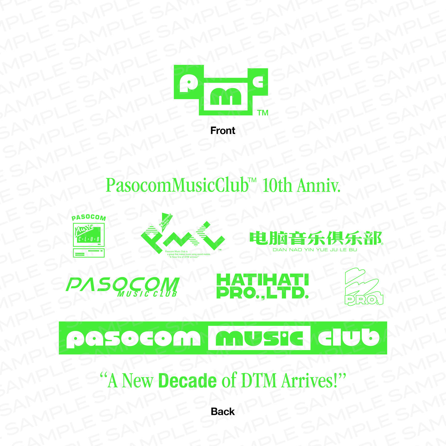 PMC 10th Logo Archive T-SHIRT  (Sax Blue , Light Purple , Black)